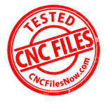 Tested ready to cut CNC files stamp logo from CNCFilesNow.com